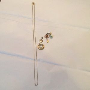 Gold tone Origami Owl set